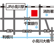 成田予備校 小見川校地図